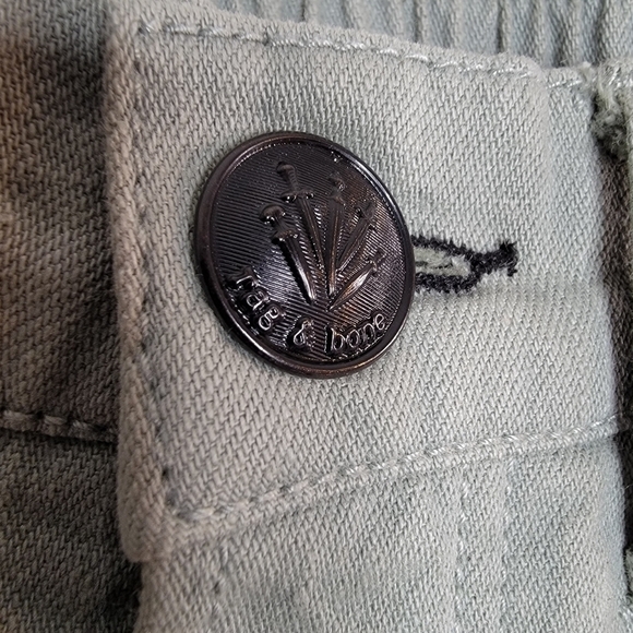 RAG & BONE Engineered Army Green Cotton Jogger Pants Relaxed High Rise Women 29 - Picture 4 of 14